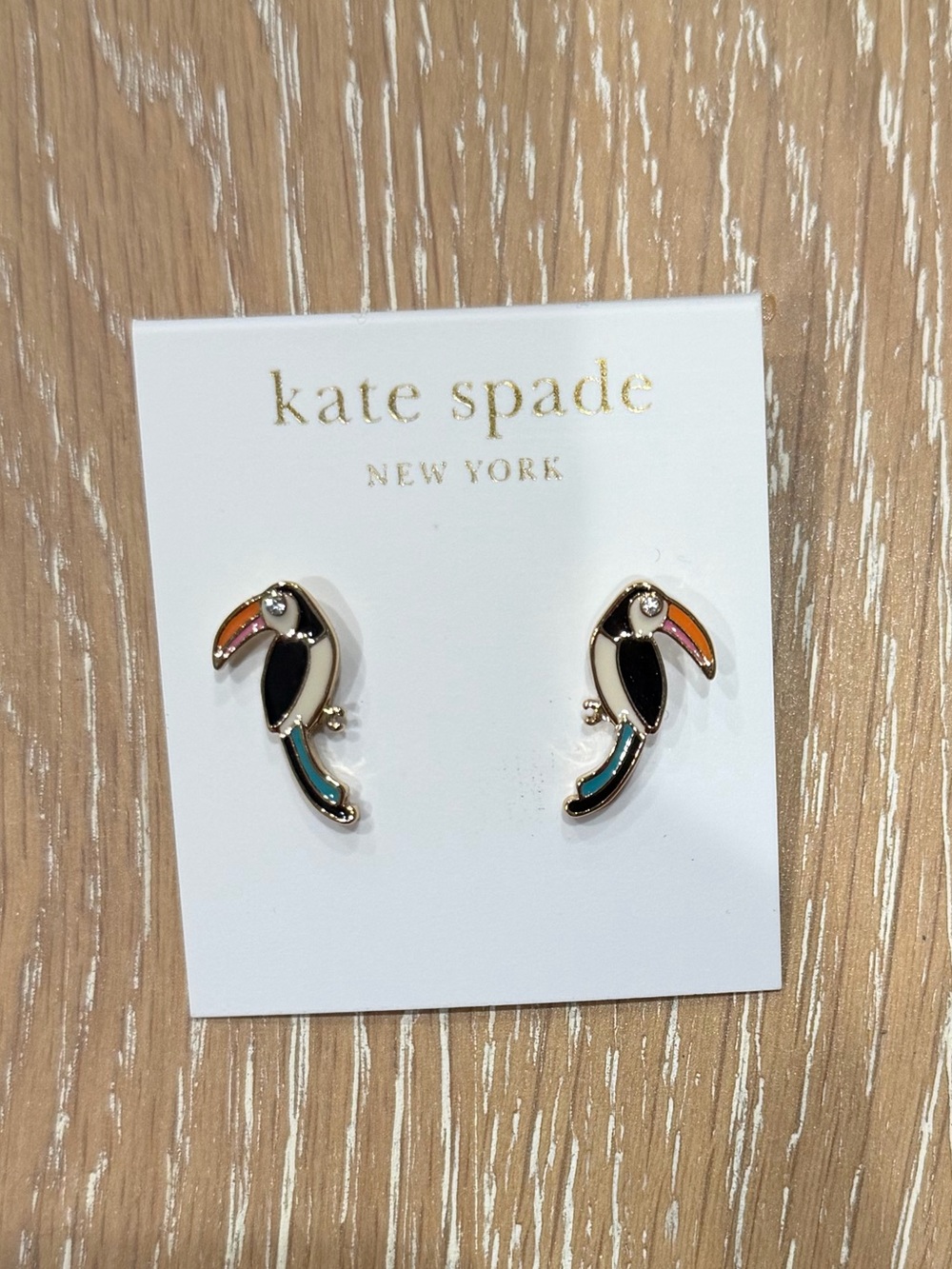 kate spade Multicolor Toucan Stud Earrings
